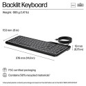 "HP 405 Multi-Device Backlit Wired Keyboard SmartBuy"