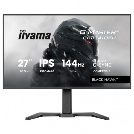 "68,6 cm/27? (2560×1440) iiyama GB2741QSU-B1 16:9 QHD IPS 1 ms 144 Hz HDMI DisplayPort VESA 100×100 