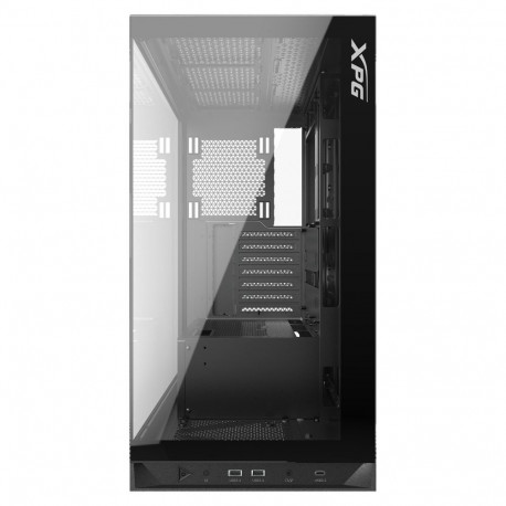 "XPG Invader X ATX Midi Tower schwarz 4x120mm ARGB Glas USB C"