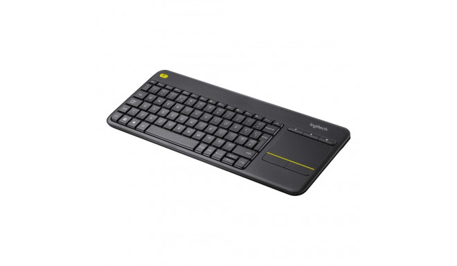 Logitech juhtmevaba puuteplaadiga klaviatuur K400 Plus UK, must