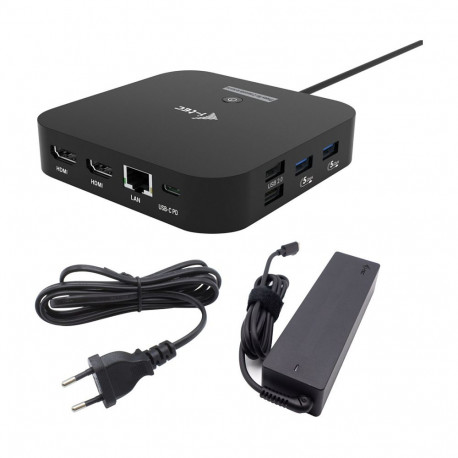 I-TEC USB-C kahe HDMI-ga dokkimisjaam 2xHDMI 1xGLAN 2xUSB-A 3.2 2xUSB 2.0 1xUSB-C Gen2 1xUSB-C Gen1 