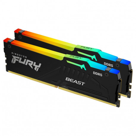 Kingston 64GB 5600MHz DDR5 CL40 DIMM 2-osaline komplekt FURY Beast RGB