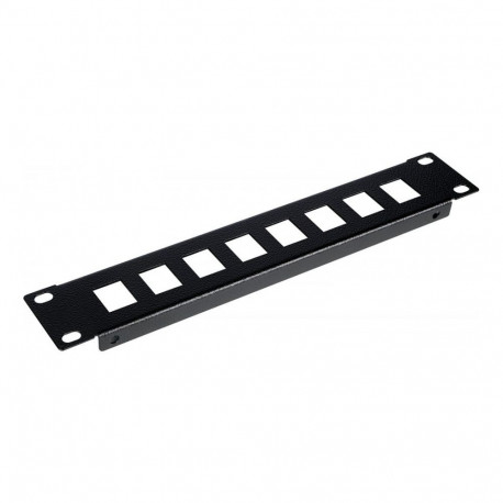 "Equip Patchpanel 10"" mit Keystone Montage 1U. schwarz"