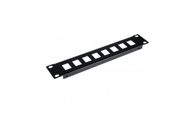 "Equip Patchpanel 10"" mit Keystone Montage 1U. schwarz"
