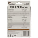 INTER-TECH PD-2100 must 100W USB-C laadija