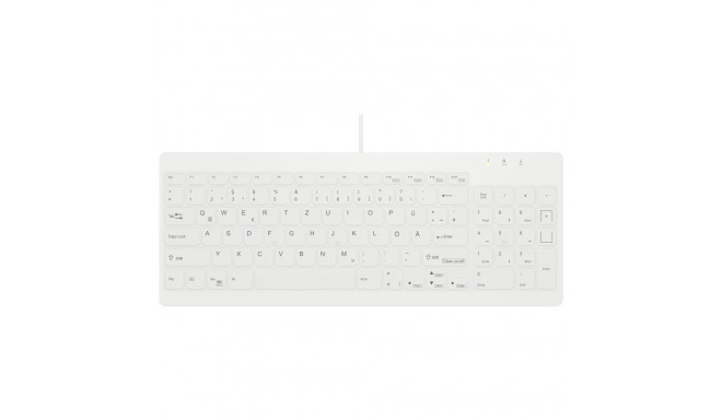 "Cherry AKTIVE KEY Hygiene Compact Ultraflat Keyboard with Nu"