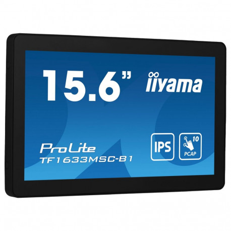 "IIYAMA 39.5cm (15.6"") TF1633MSC-B1 16:9 M-Touch HDMI+DP bl. retail"