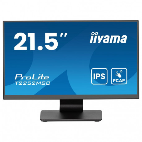 "IIYAMA 54.5cm (21.5"") T2252MSC-B2AG 16:9 Touch HDMI+2USB+DP"
