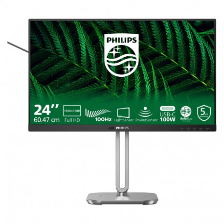 "Philips 60.5cm (23.8"") 24B2G5301 16:09 HDMI+DP+USB-C darkgre"