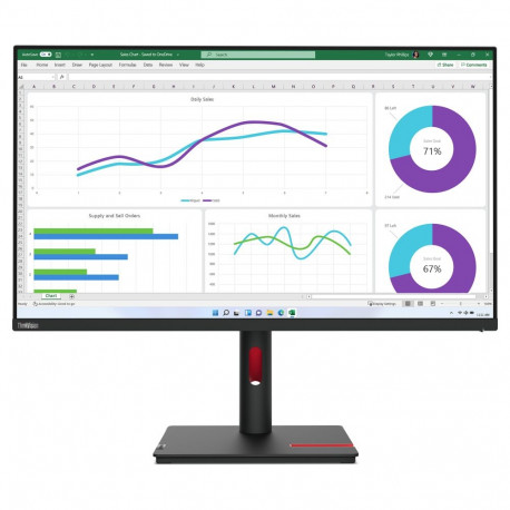 "Lenovo ThinkVision T32h-30 (31.5"") QHD HDMI/DP/USB-C/DOC"