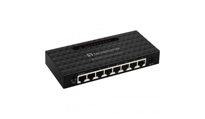 Switch 8x GE GEU-0821 plastikust