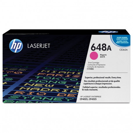 HP 648A originaal Color LaserJet toonerikassett CE263A magenta standardses mahus 11 000 lehte 1 pakk