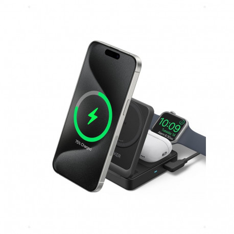 "Anker MagGo wireless Charger 15W 3-in-1 black"