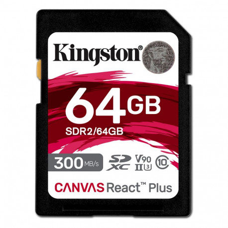"CARD 64GB Kingston Canvas React Plus sdxc 300MB/s"