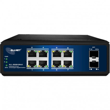 8+2P ALLNET ALL-SGI8108v2 tööstuslik
