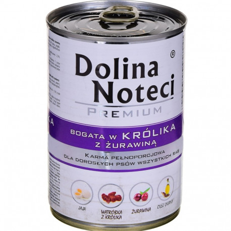 DOLINA NOTECI Premium Rich in rabbit and cranberry - wet dog food - 400 g