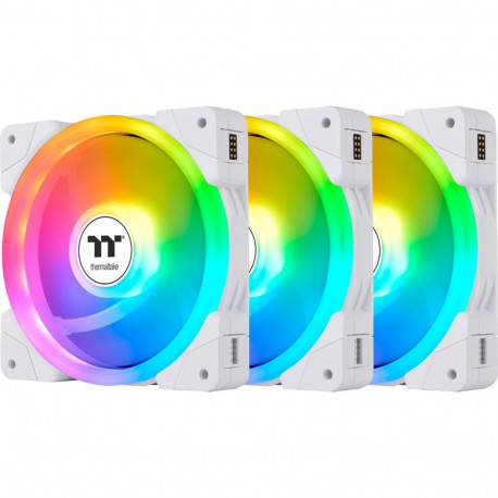 SWAFAN EX14 ARGB Sync PC Cooling Fan White TT Premium Edition (weiß, 3er Pack, 140 mm)
