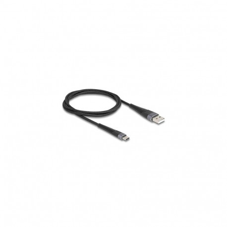 DeLOCK 81121 USB cable USB 2.0 1 m USB A USB C Anthracite, Black