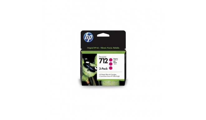 HP 712 3-pack (3ED78A) Ink Cartridge, Magenta