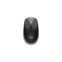 Logitech M190 Full-Size Wireless Mouse, RF Wireless, 1000 DPI, Mid Grey