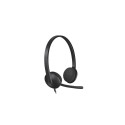 Logitech H340 USB Wired Headset USB-A, Black