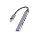 Hõbedane USB jaotur 1xUSB 3.1 3xUSB 2.0