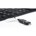 Silicone keyboard USB+PS/2 black