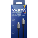 Varta Speed ​​charge & sync cable USB Type C to type C 57936 cable