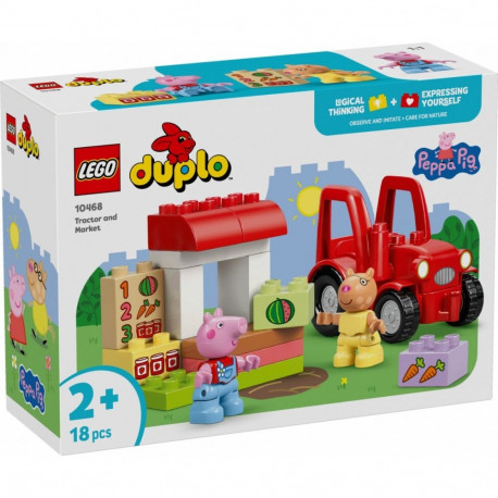 Peppa Pig 10468 traktor ja turg duplo klotsid