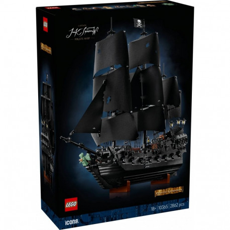 Icons 10365 kapten Jack Sparrow piraadilaev klotsid