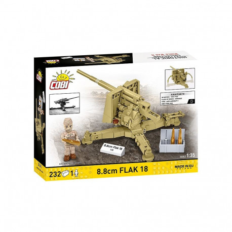 Klocki 8,8 cm flak 18 232 klocki 1:35