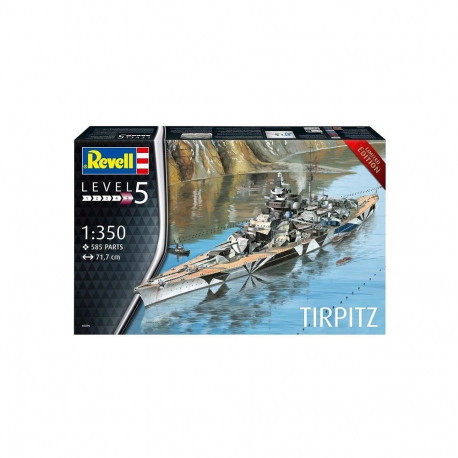 Model plastikowy statek tirpitz 1:350