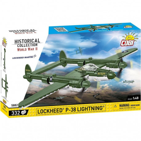 Klocki lockheed p-38 lightning 332 klocki