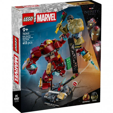 Klocki super heroes 76343 epicka bitwa: hulkbuster kontra hulk