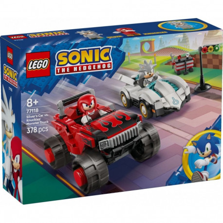 Klocki sonic 77118 hõbedane autos vs knuckles monsterautoga