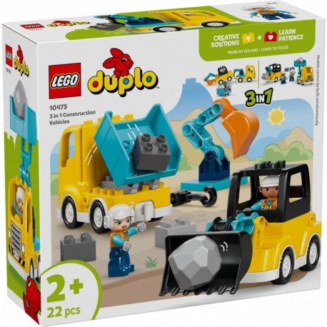 Klocki duplo 10475 maszyny budowlane 3 w 1