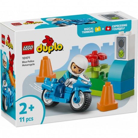 Duplo 10471 sinine politsei mootorratas