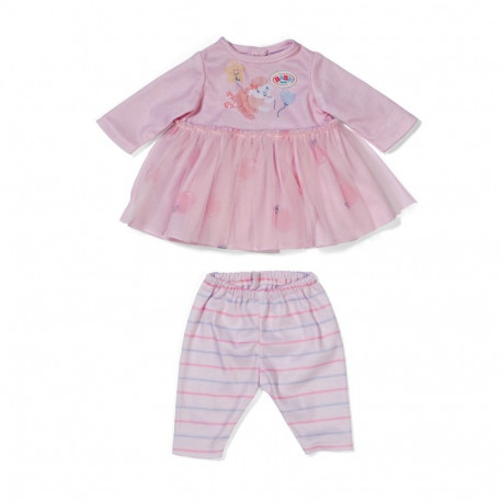 Baby born sukienka różowa z rękawami 36 cm