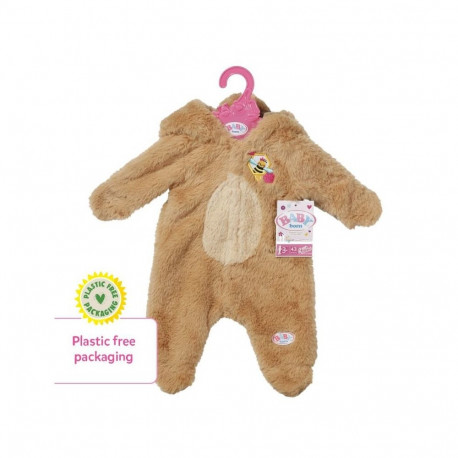 Strój niedźwiedzia śpioszki z kapturem baby born