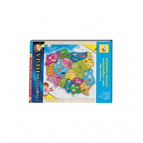 I'm a genius magnetiline Poola kaart