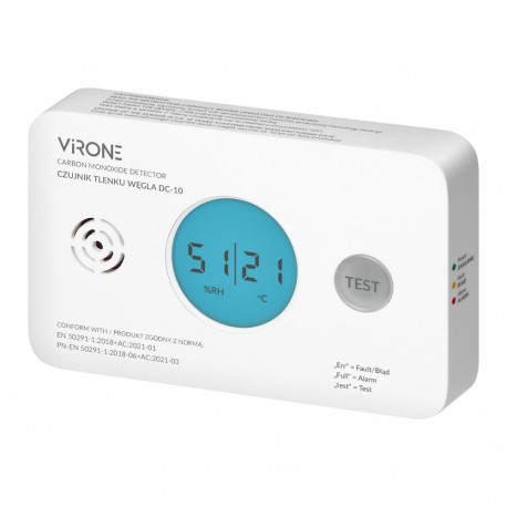 patareitoitega vingugaasiandur, 2xAA, sensori eluiga 10 aastat