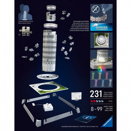 3D pusle Pisa viltune torn