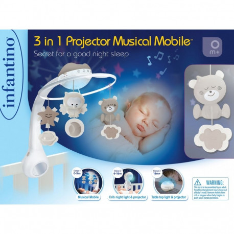 Muzyczna karuzelka 3in1 infantino beež