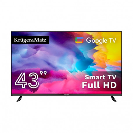 Kruger&Matz 43" FHD Google teler, DVB-T2/S2/T/C H.265 HEVC