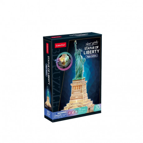 Puzzle 3d led statua wolności (wersja nocna)