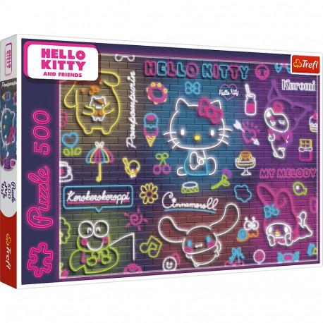 pusle 500 neon Hello Kitty Trefl 37523
