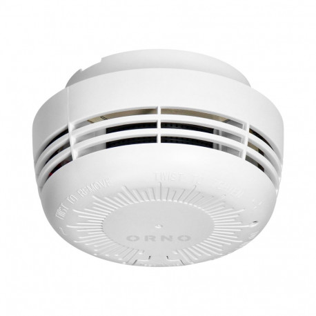 Bateryjny czujnik dymu, bateria 9V, żywotność 10 lat