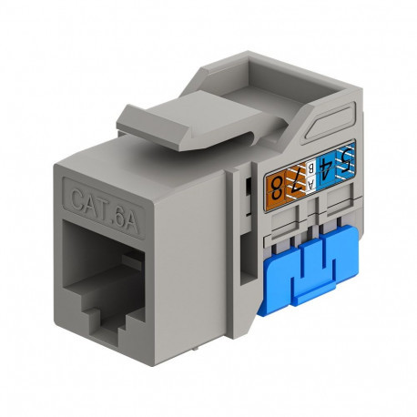 Goobay Keystone-moodul RJ45 CAT 6A, UTP, õhuke ja lühike