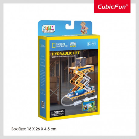 CUBIC FUN National Geographic 3D puzzle Hydraulic Lift