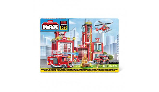MAX CITY Bricks Fire Station, 976pcs